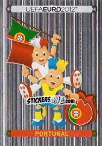 Sticker Official Mascot - Portugal - UEFA Euro Poland-Ukraine 2012. Deutschland edition n. 252 - Panini