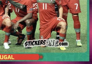 Sticker Team - Portugal - UEFA Euro Poland-Ukraine 2012. Deutschland edition n. 257 - Panini
