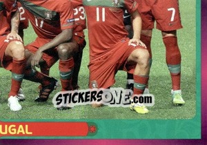 Sticker Team - Portugal - UEFA Euro Poland-Ukraine 2012. Deutschland edition - Panini