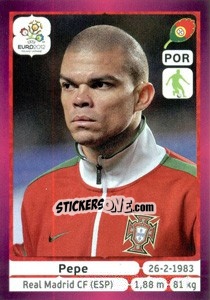 Sticker Pepe - UEFA Euro Poland-Ukraine 2012. Deutschland edition n. 261 - Panini