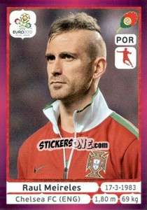 Sticker Raul Meireles - UEFA Euro Poland-Ukraine 2012. Deutschland edition n. 267 - Panini