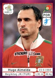 Sticker Hugo Almeida - UEFA Euro Poland-Ukraine 2012. Deutschland edition n. 275 - Panini