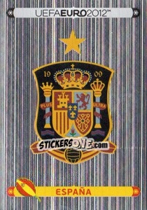 Sticker Badge - España - UEFA Euro Poland-Ukraine 2012. Deutschland edition n. 282 - Panini