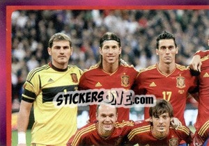 Sticker Team - España - UEFA Euro Poland-Ukraine 2012. Deutschland edition - Panini