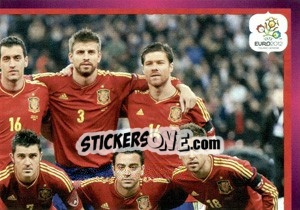Sticker Team - España - UEFA Euro Poland-Ukraine 2012. Deutschland edition n. 284 - Panini