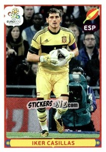 Sticker Iker Casillas - UEFA Euro Poland-Ukraine 2012. Deutschland edition - Panini