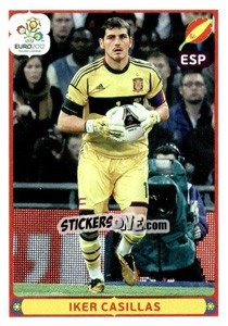 Sticker Iker Casillas - UEFA Euro Poland-Ukraine 2012. Deutschland edition n. 307 - Panini