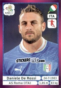 Sticker Daniele De Rossi - UEFA Euro Poland-Ukraine 2012. Deutschland edition - Panini