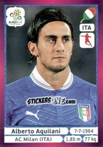Sticker Alberto Aquilani - UEFA Euro Poland-Ukraine 2012. Deutschland edition n. 329 - Panini