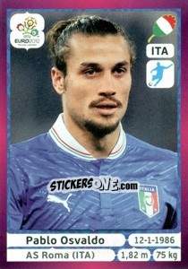 Cromo Pablo Osvaldo - UEFA Euro Poland-Ukraine 2012. Deutschland edition - Panini