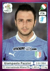 Sticker Giampaolo Pazzini - UEFA Euro Poland-Ukraine 2012. Deutschland edition n. 334 - Panini