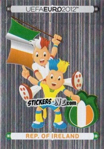 Sticker Official Mascot - Rep. of Ireland - UEFA Euro Poland-Ukraine 2012. Deutschland edition n. 339 - Panini