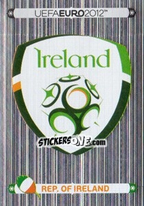 Sticker Badge - Rep. of Ireland - UEFA Euro Poland-Ukraine 2012. Deutschland edition - Panini