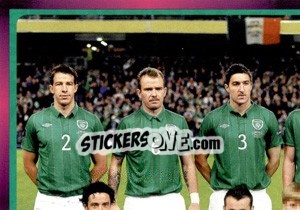 Sticker Team - Rep. of Ireland - UEFA Euro Poland-Ukraine 2012. Deutschland edition n. 341 - Panini