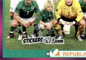 Sticker Team - Rep. of Ireland - UEFA Euro Poland-Ukraine 2012. Deutschland edition n. 343 - Panini