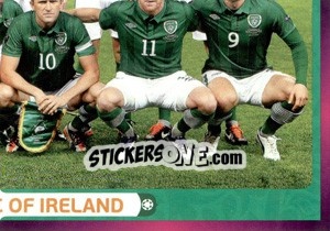 Sticker Team - Rep. of Ireland - UEFA Euro Poland-Ukraine 2012. Deutschland edition n. 344 - Panini