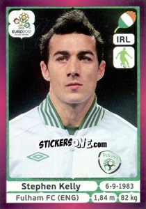 Sticker Stephen Kelly - UEFA Euro Poland-Ukraine 2012. Deutschland edition n. 350 - Panini