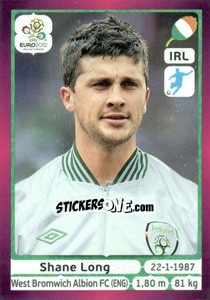 Sticker Shane Long - UEFA Euro Poland-Ukraine 2012. Deutschland edition n. 360 - Panini