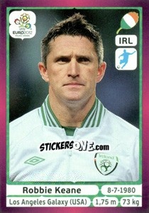 Sticker Robbie Keane - UEFA Euro Poland-Ukraine 2012. Deutschland edition n. 364 - Panini