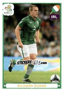 Sticker Richard Dunne - UEFA Euro Poland-Ukraine 2012. Deutschland edition n. 365 - Panini