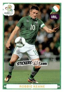 Sticker Robbie Keane - UEFA Euro Poland-Ukraine 2012. Deutschland edition n. 367 - Panini