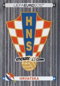 Sticker Badge - Hrvatska - UEFA Euro Poland-Ukraine 2012. Deutschland edition - Panini