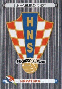 Sticker Badge - Hrvatska - UEFA Euro Poland-Ukraine 2012. Deutschland edition n. 369 - Panini