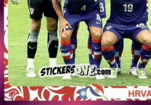Sticker Team - Hrvatska - UEFA Euro Poland-Ukraine 2012. Deutschland edition - Panini