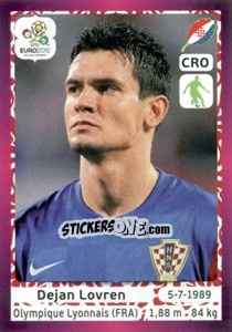 Sticker Dejan Lovren - UEFA Euro Poland-Ukraine 2012. Deutschland edition n. 378 - Panini