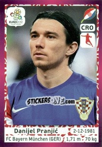 Sticker Danijel Pranjic - UEFA Euro Poland-Ukraine 2012. Deutschland edition n. 383 - Panini