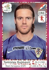 Sticker Tomislav Dujmovic - UEFA Euro Poland-Ukraine 2012. Deutschland edition n. 385 - Panini
