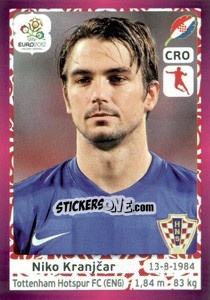 Sticker Niko Kranjcar - UEFA Euro Poland-Ukraine 2012. Deutschland edition n. 386 - Panini