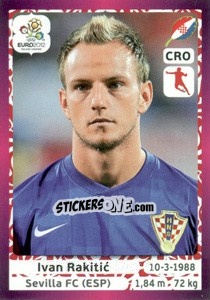 Sticker Ivan Rakitic - UEFA Euro Poland-Ukraine 2012. Deutschland edition n. 388 - Panini