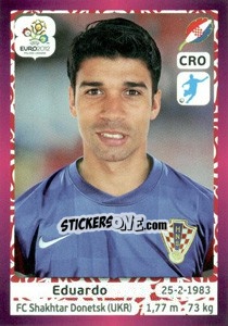 Sticker Eduardo da Silva - UEFA Euro Poland-Ukraine 2012. Deutschland edition n. 390 - Panini