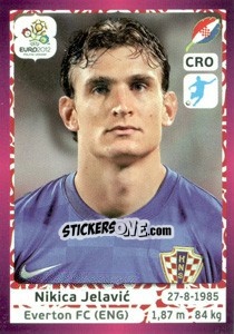 Sticker Nikica Jelavic - UEFA Euro Poland-Ukraine 2012. Deutschland edition n. 393 - Panini