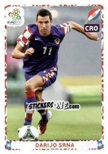 Sticker Darijo Srna - UEFA Euro Poland-Ukraine 2012. Deutschland edition n. 394 - Panini