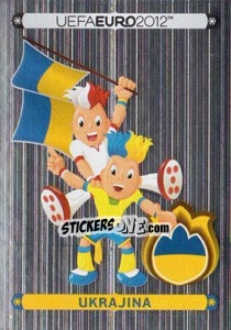 Sticker Official Mascot - Ukrajina - UEFA Euro Poland-Ukraine 2012. Deutschland edition - Panini