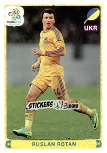 Sticker Ruslan Rotan - UEFA Euro Poland-Ukraine 2012. Deutschland edition n. 423 - Panini