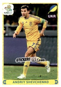 Sticker Andriy Shevchenko - UEFA Euro Poland-Ukraine 2012. Deutschland edition - Panini