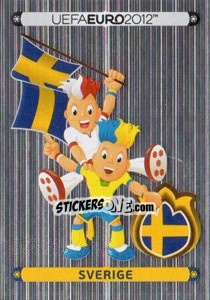Sticker Official Mascot - Sverige - UEFA Euro Poland-Ukraine 2012. Deutschland edition - Panini