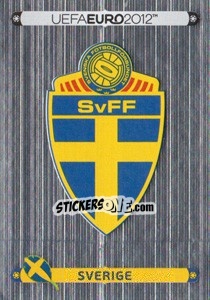 Cromo Badge - Sverige - UEFA Euro Poland-Ukraine 2012. Deutschland edition - Panini