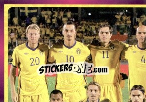 Sticker Team - Sverige - UEFA Euro Poland-Ukraine 2012. Deutschland edition - Panini