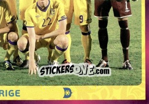 Sticker Team - Sverige - UEFA Euro Poland-Ukraine 2012. Deutschland edition - Panini