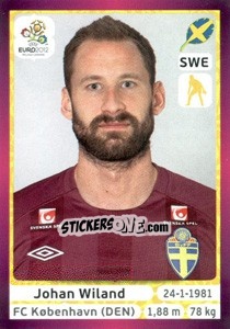 Sticker Johan Wiland - UEFA Euro Poland-Ukraine 2012. Deutschland edition - Panini