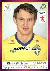 Cromo Kim Källström - UEFA Euro Poland-Ukraine 2012. Deutschland edition - Panini