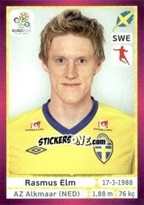 Sticker Rasmus Elm - UEFA Euro Poland-Ukraine 2012. Deutschland edition n. 443 - Panini