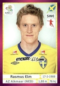 Cromo Rasmus Elm - UEFA Euro Poland-Ukraine 2012. Deutschland edition - Panini