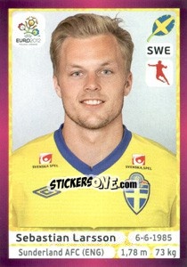 Figurina Sebastian Larsson - UEFA Euro Poland-Ukraine 2012. Deutschland edition - Panini