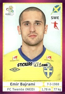 Sticker Emir Bajrami - UEFA Euro Poland-Ukraine 2012. Deutschland edition n. 447 - Panini