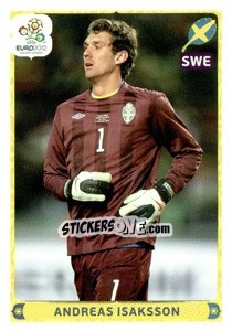 Sticker Andreas Isaksson - UEFA Euro Poland-Ukraine 2012. Deutschland edition n. 452 - Panini